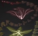 "Lily CT", radiograph and CT of lilies altered in Photoshop, 2014